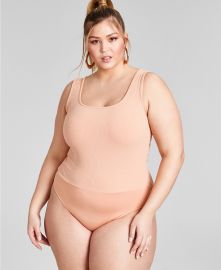 Nina Parker Trendy Plus Size Sleeveless Ribbed Knit Bodysuit  Created for Macy s   Reviews - Tops - Plus Sizes - Macy s at Macys